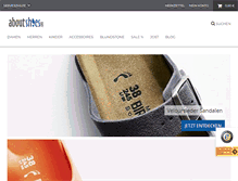 Tablet Screenshot of aboutshoes.com